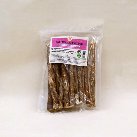 Natural Twists, Beef Bladder, 100g - Sparkly Tails