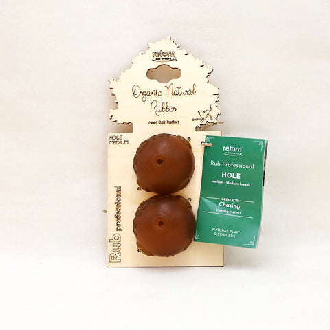 Organic Natural Rubber Hole Ball X 2 Pack - Sparkly Tails