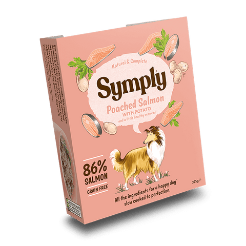 Poached Salmon Grain Free Adult Wet Dog Food, 395grs - Sparkly Tails