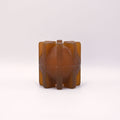 Retorn Brown geometric dog toy on a white background