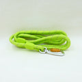 Rope Dog Lead Made From Recycled Bottles, Neon Lime, 6' (180 cm) - Sparkly Tails