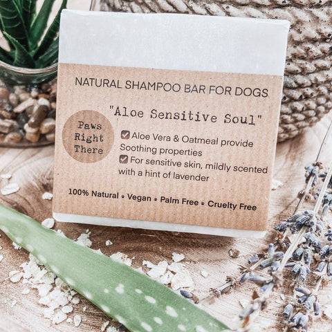 Sensitive Natural Dog Shampoo Bar, Aloe Vera & Oatmeal - Sparkly Tails