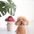small puppy with Shroom, Enrichment Dog Toy, Squeaky + Snuffle Toy