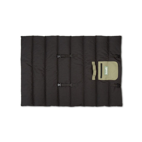 Water Resistant Roll Up Travel Pet Bed, Khaki Green - Sparkly Tails