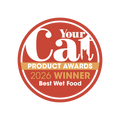 Canagan Chicken with Crab Wet Cat Food 75g — award winner badge — Sparkly Tails