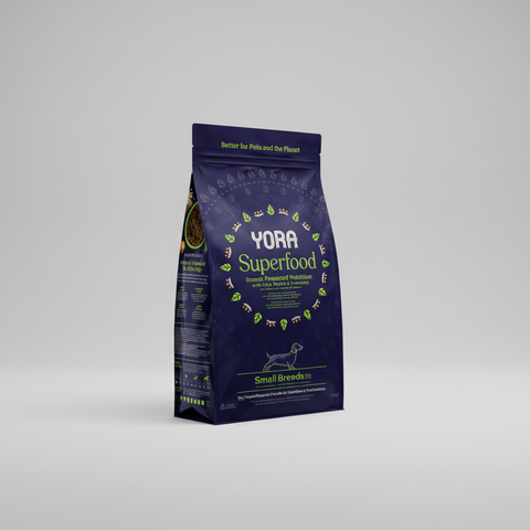yora small breed insect dog food