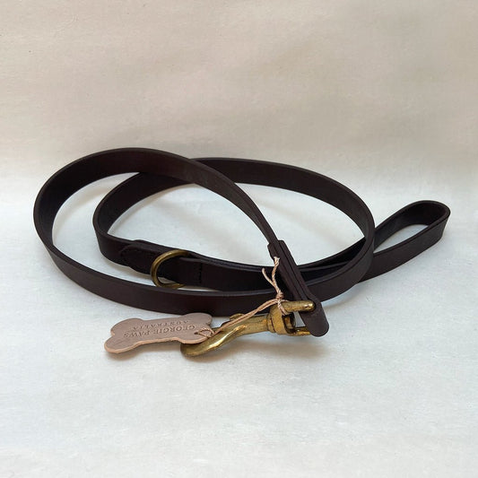 Classic Brown Dog Leash By Georgie Paws - Sparkly Tails