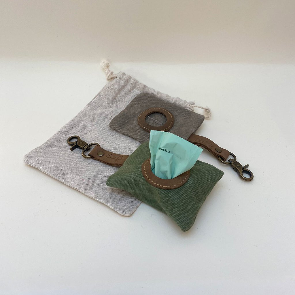 Dog Poop Bag Holder, Made With Eco-friendly Canvas by Ecolif3 - Sparkly Tails