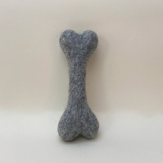 Dog Toy, Felted Wool Bone By Pawsome Pet Toys - Sparkly Tails