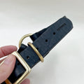 Handcrafted Leather Dog Collar, Black - Sparkly Tails