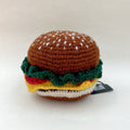 Lambswool Hamburger, Squeaker Dog Toy - Sparkly Tails