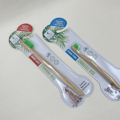 Organic Bamboo Toothbrush for Dogs - Sparkly Tails 1