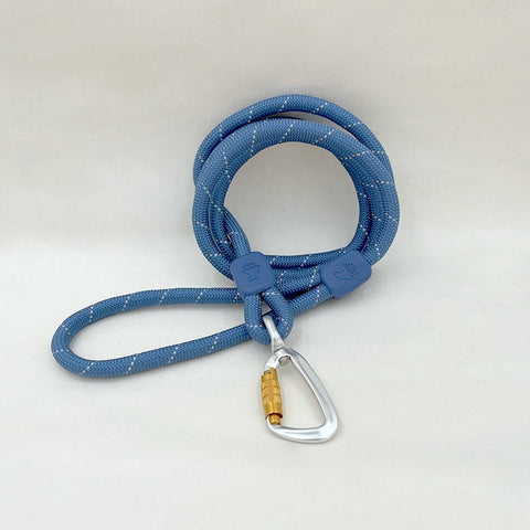 Rope Dog Lead Made From Recycled Bottles Pigeon Blue, 180 cm - Sparkly Tails