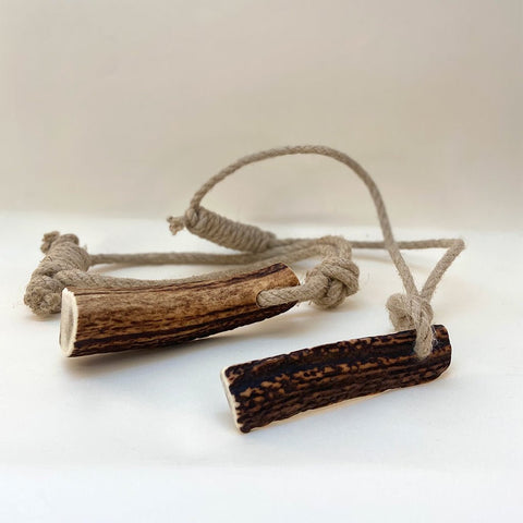 Rope Dog Toy with Antler Dog Chew by Pawsome Pet Toys - Sparkly Tails