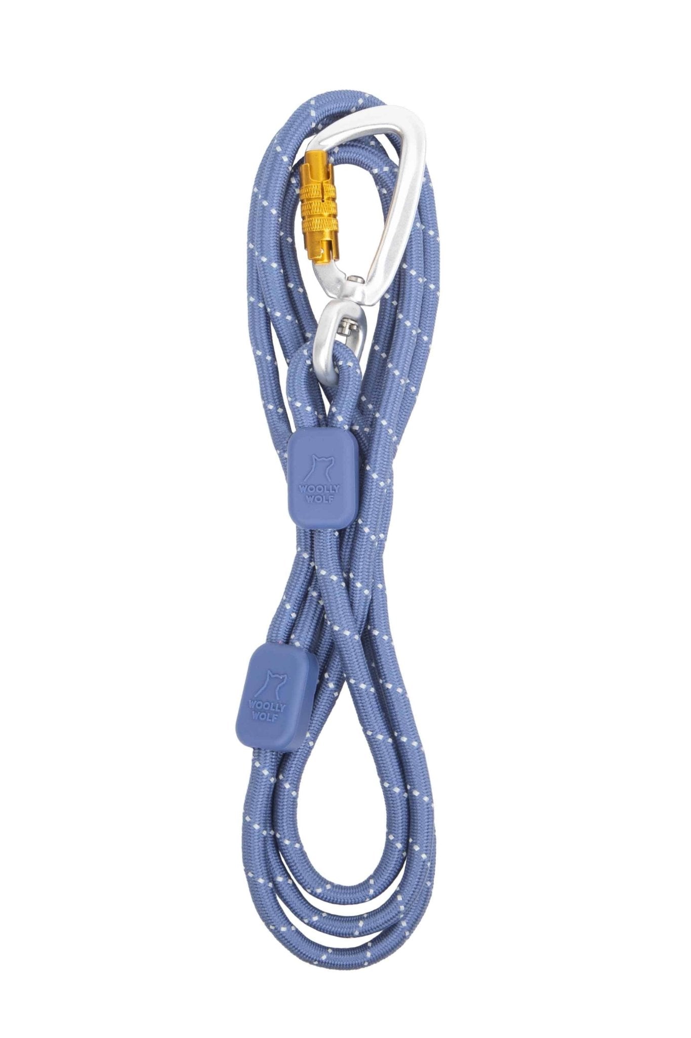 Thin Rope Dog Lead Made From Recycled Bottles, Pigeon Blue, 180 cm, 8mm - Sparkly Tails