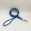 Thin Rope Dog Lead Made From Recycled Bottles, Pigeon Blue, 180 cm, 8mm - Sparkly Tails